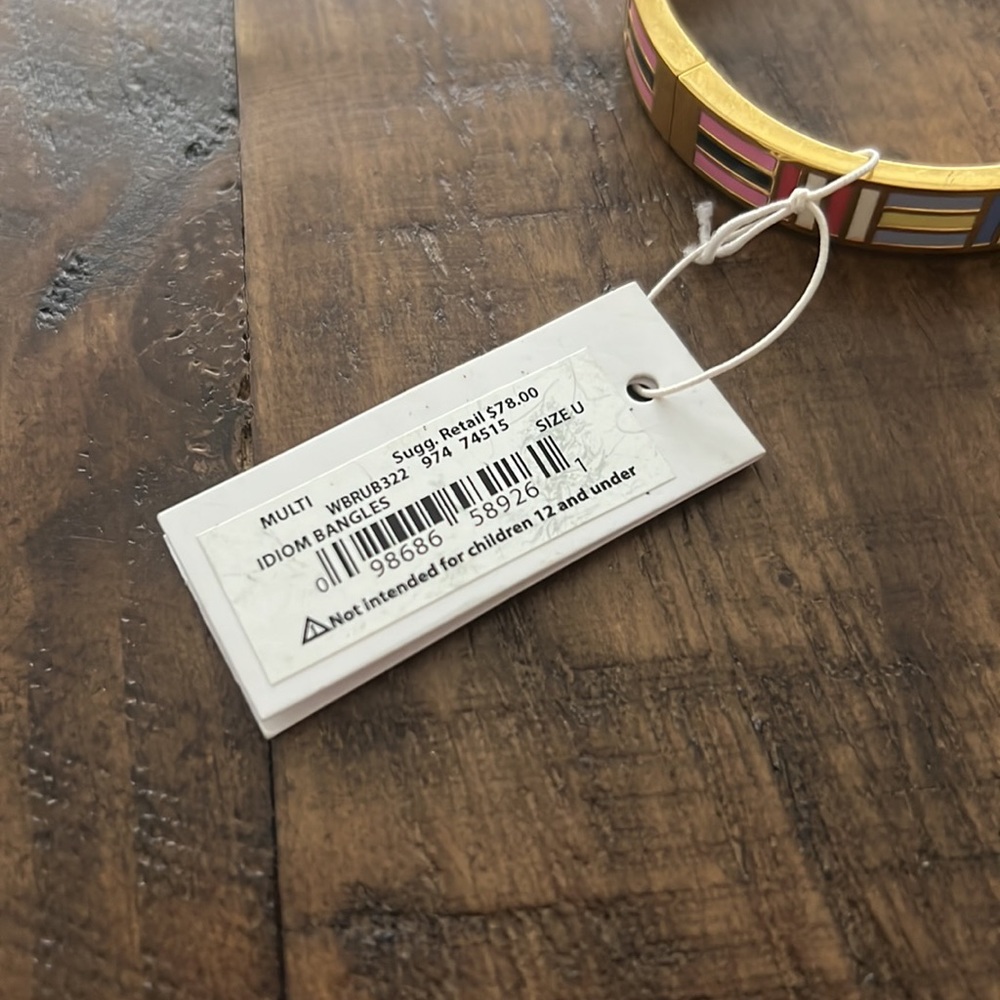 Kate Spade Multi Idiom Bangle Bracelet Boating Flags - Picture 4 of 4